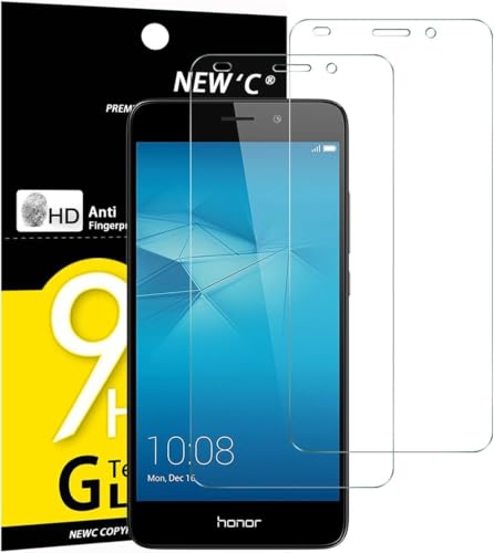 NEW'C 2 Stück für Honor 5C für Panzerglas, Frei von Kratzern, 9H Festigkeit, HD Bildschirmschutzfolie, 0.33mm Ultra-klar, Ultrawiderstandsfähig