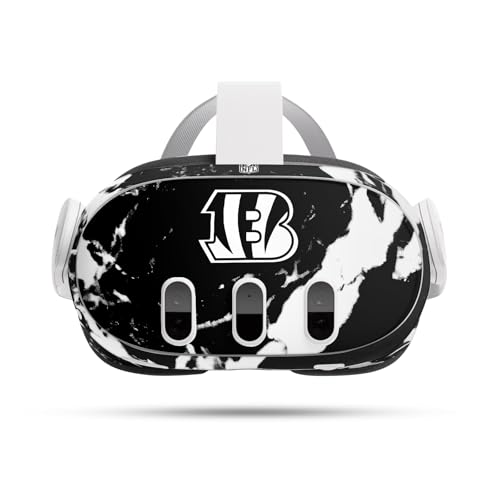 Skin Meta Quest 3 NFL Cincinnati Bengals Protection Vinyle Anti-Rayures Design Marbre