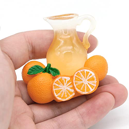 Imán para refrigerador en forma de jugo de naranja miniatura 3