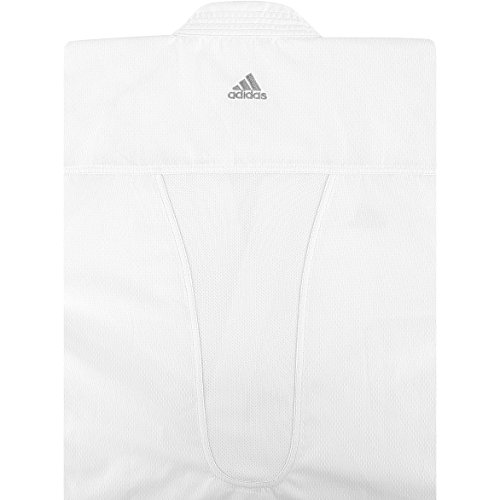 adidas WKF Kumite Fighter Martial Arts Uniform for Karate Training Sparring, in White Climacool Technology 8OZ - Image 3