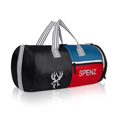 Image of SPENZ Bags Polyester 28L Water Resistant Sports Duffel Gym Bag for Men & Women with Shoe Compartment