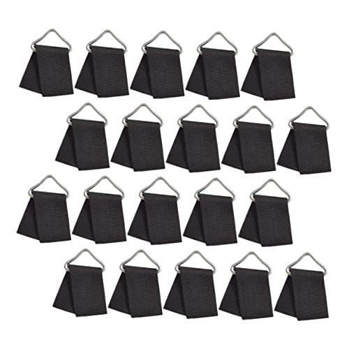 FOYTOKI 20Sets V Shaped Metal Triangle Rings for Trampolines Durable Replacement Buckles Webbing High Strength Triangle Parts for Outdoor Activities