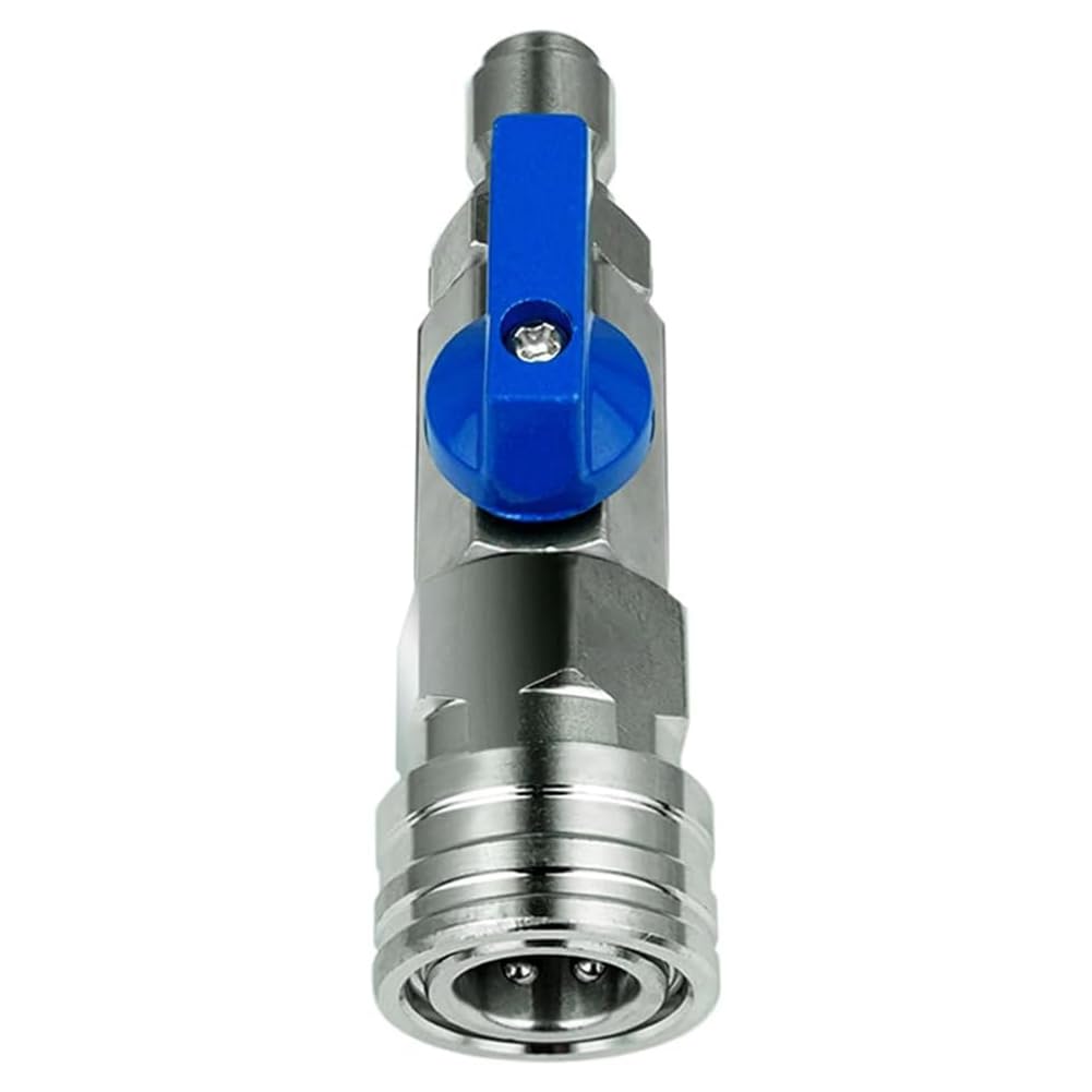 for Power Washer Hose Compatible High Pressure Washer Ball Valve Kit 3/8 NPT Quick Connector 4500 PSI