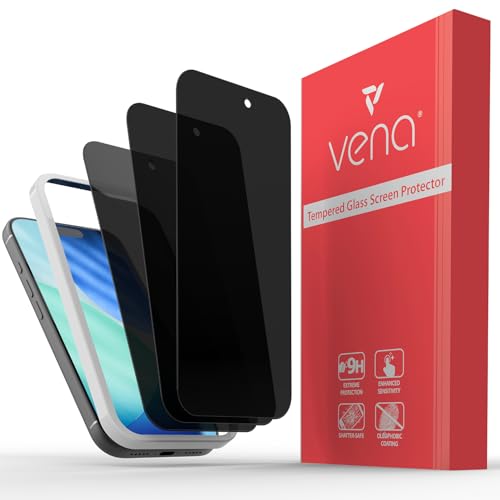 VENA 3 Pack Privacy Screen Protector for iPhone 17 Pro