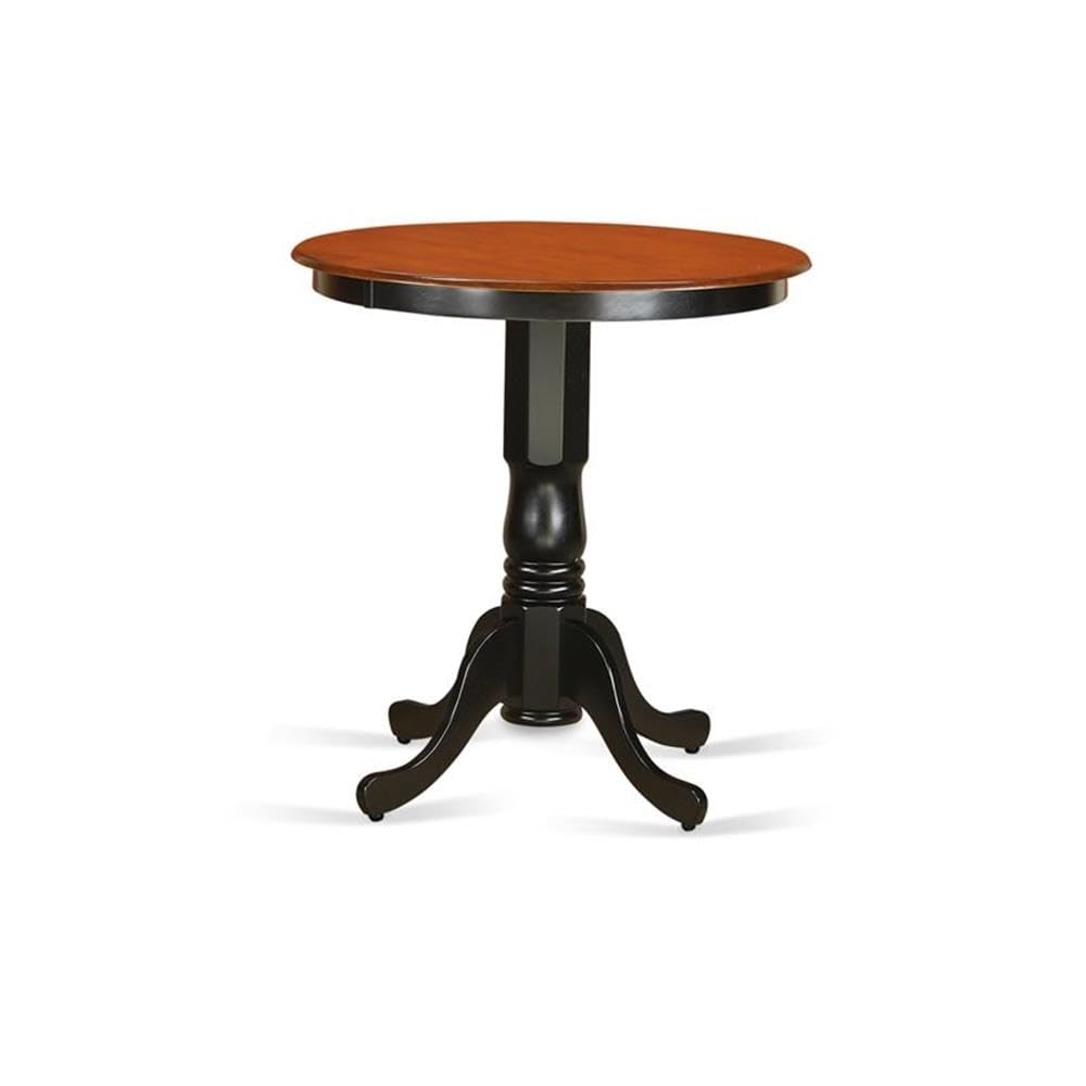 East West Furniture Set da 3 pezzi con tavolo da pub e 2 sgabelli da bar da cucina