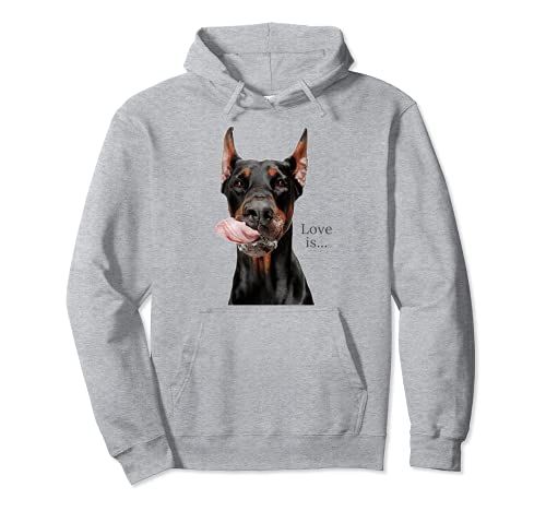 Doberman Shirt Doberman Pinscher Dog Mom Dad Love Pet Puppy Pullover Hoodie