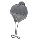  Döll Baby-Jungen Inkamütze Strick Mütze, Grau (Light Gray Melange Gray 8100), (Herstellergröße: 49)
