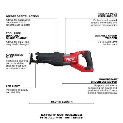 Milwaukee 2722-20 SUPER SAWZALL