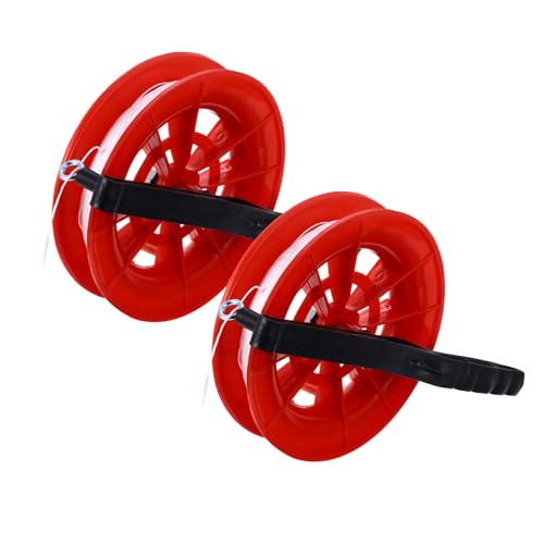 GALPADA 2Pcs Hand Wheel Winder with Line Reel for Kite Flying and Lightweight Design for Adults
