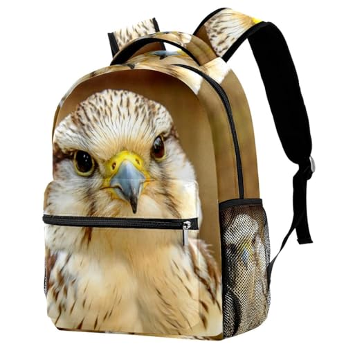 Sac à dos d'école multicolore de 40cm avec motif de faucon pour adolescent