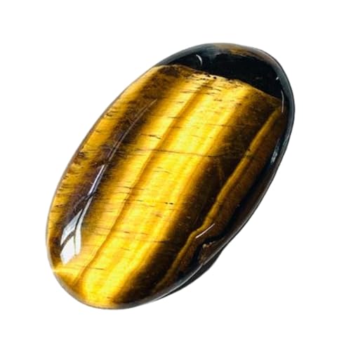 Pierre gemme œil de tigre naturelle 41x24x7mm pour création collier et bague DIY