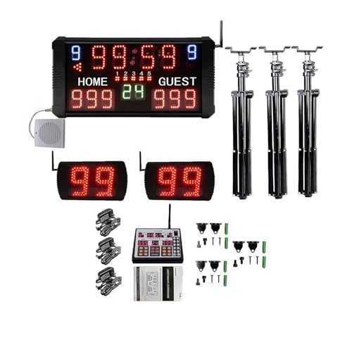 Cronómetro LED multifuncional para gimnasio y marcador de baloncesto miniatura 2