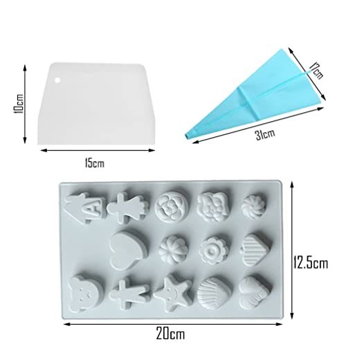 Stareal 2pcs Moldes De Chocolate Moldes De Doces Para Assar Doces, Moldes De Cozimento De Silicone A