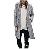 Designstil: Solider Damenmantel Mit Knopfleiste, Einreihiger Cardigan, Langarm, Taschen, Bluse, Oberteile, Mittellanger Mantel, Outwear. Bitte Beachten Sie, Dass Es Aufgrund Einiger Unwiderstehlicher Faktoren Zu Geringfügigen - Und Größenunterschieden Kommt. Bequemes Material, Geeignet Für Eine Vielzahl Von Anlässen, Stilvoll Und Modisch Sie Attraktiver