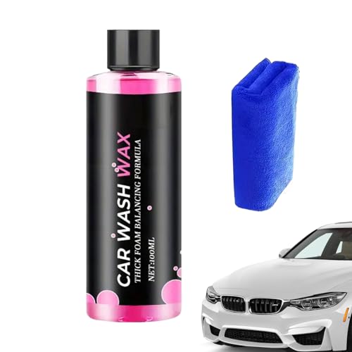 Limpiador de lavado de coche, 100 ml de espuma de lavado de automóviles, limpiador de reparación de sellado, para pulido detallado, sedán, SUV, interior, parabrisas, garaje