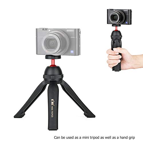 Kiwifotos Mini support rotatif à 360° avec rotule pour appareil photo reflex numérique Canon, Sony, Nikon, appareil compact, caméra d'action Gopro et téléphone iPhone/Huawei - Image 4