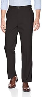 Savane Men's Flat Front Stretch Ultimate Performance Chino Pants with Expandable Waistband (Waist Size 30 - 40 Big & Tall)