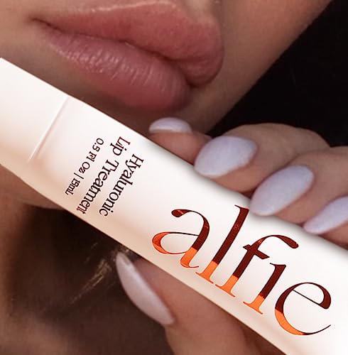 Alfie Hyaluronic Acid Lip Booster - Natural Flavor - 15Ml / 0.5 Fl. Oz - Peptide Lip Treatment - Lip Plumper And Filler - Lip Serum And Moisturizer - Hydrating Treatment For Lip Volume - Vegan Friendly, Non-Toxic #TOP3