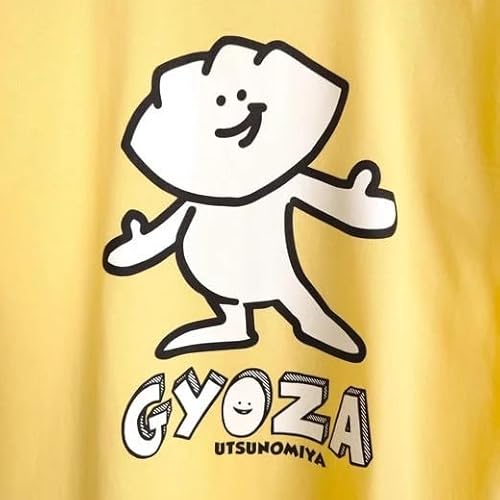 [Lサイズ/ライトイエロー]餃子Tシャツ ノーマルGYOZA | オリジナル 男女兼用 綿100% 栃木県 宇都宮市 トチギマーケット ※北海道・沖縄・離島への配送不可
