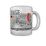 koln augsburg Spülmaschinengeeignet Tasse Fregatte Augsburg F222 Schiff Köln-Klasse Besatzung Reservist Kaffee#26765
