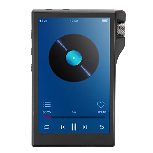 MP3-Spieler, 4 IPS Touchscreen 16GB RAM Vierkern BT4.0 Digitaler verlustfreier Musikplayer Android 9.0 Tragbarer HIFI Sound MP3 Player mit Speicherkarte für Kinder (16 GB RAM und 128 GB Speicherkarte)