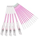 MAGICLULU Wasserfester Tattoo und Augenbrauen Markierstift mit Feiner Spitze 15 Stück Inkl 5 Stifte 10 Minen Schweißresistent für Präzise Linien bei Permanent Make Up und Lippenbleichung