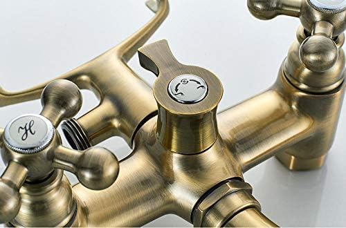 Kitchen Taps Bathtub Faucets Telephone Style Dual Handle Mixer Bathroom Bath Outlet Nozzle Shower Faucet with Hand