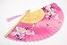 OMyTea® Hand Held Silk Folding Fans with Bamboo Frame - with a Fabric Sleeve for Protection for Gifts - 100% Handmade Oriental Chinese/Japanese Vintage Retro Style - for Women Ladys Girls (WZS-24)