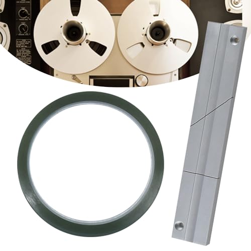 Splicing Block Kit, Tape Splicing Set Aluminum Studio Grade for 1/4 Inch Open Reel Tape Media for...