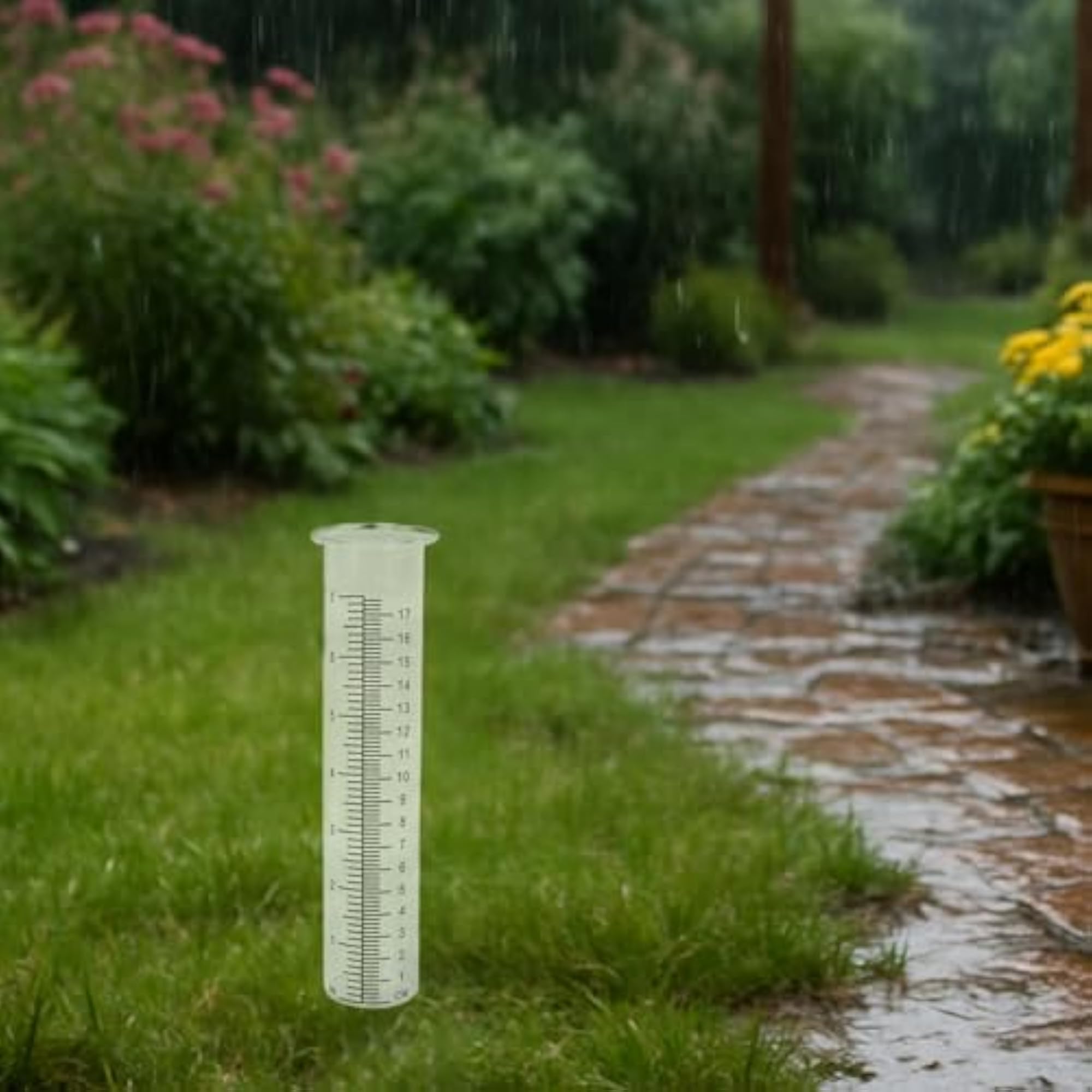Outdoor Decorative Rain Gauge with Scale