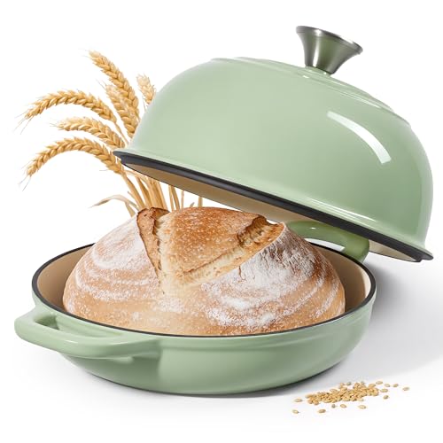 4.5 QT Dutch Oven for Bread Baking, Cast Iron Bread