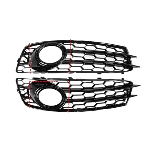 Car Front Bumper Fog Light Lamp Grille Grill Cover Mesh HONEYCOMB Compatible For Audi A3 8P S-Line 2009 2010 2011 2012 8P0807682