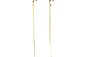 Exquisite Gold Long Drop Earrings: Elevate Your Feminine Charm
