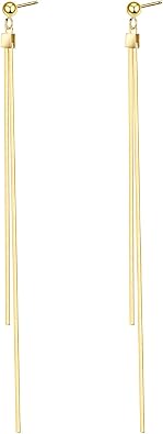 Dainty Dangle Drop Minimalist Gold/Silver Earrings for Women