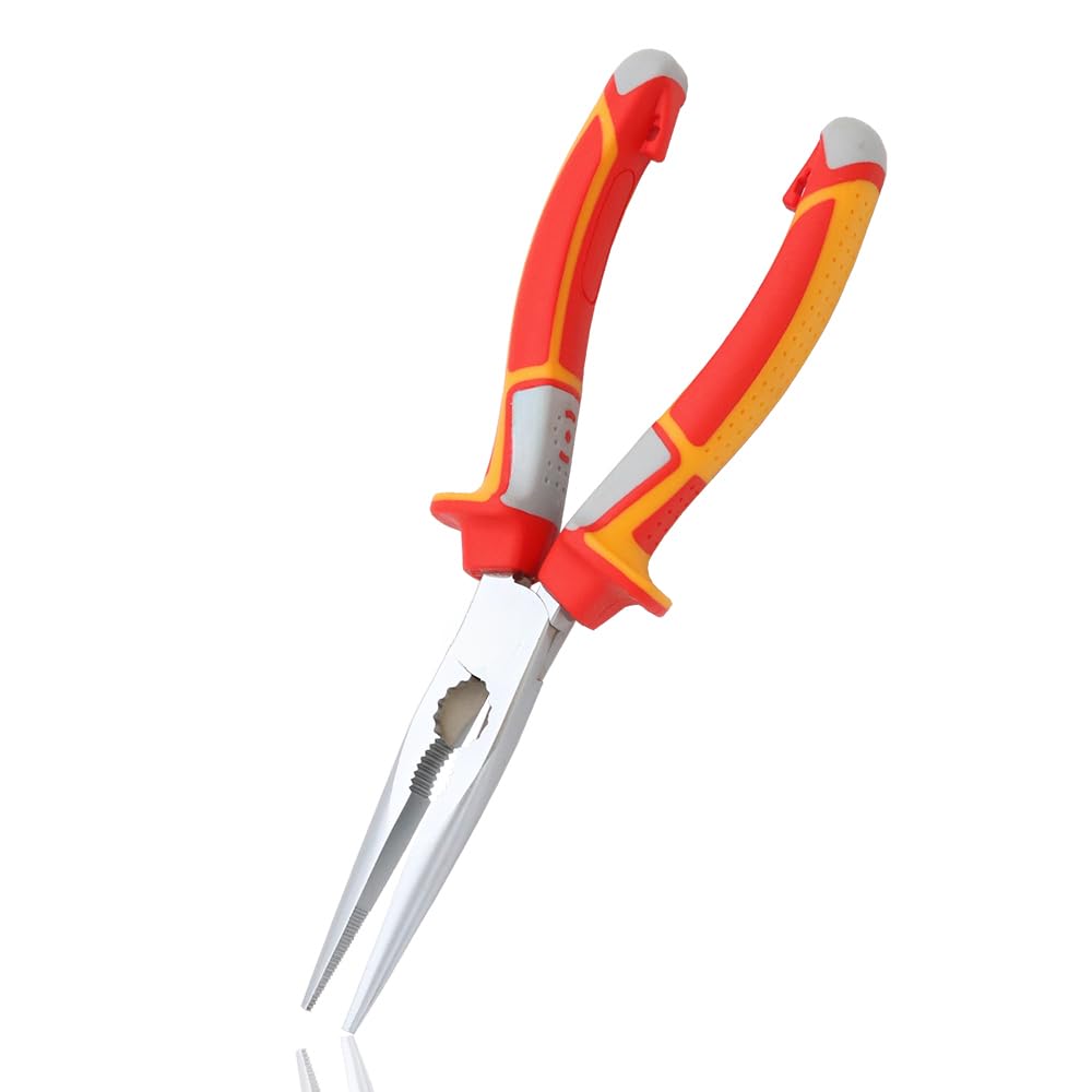 Pinze da Taglio Pinze a becchi mezzotondi Utensili manuali Hardware for elettricisti Professionali(Big Head Plier 7inch)