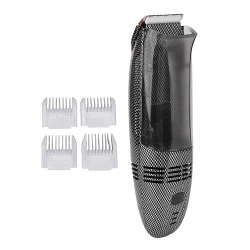 AMONIDA Tagliacapelli Elettrico per Aspirazione Automatica dei Capelli Uomo con Ampio Vano Portaoggetti