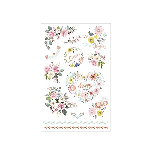 10 x Herlitz Deko Sticker Motiv 16 selbstklebend Blumen VE=3 Blatt