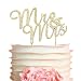 Mr and Mrs GOLD Cake Topper - Premium Crystal Rhinestones - Wedding Bridal Shower or Anniversary Cake Topper (Mr & Mrs Gold)