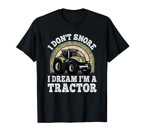 No ronco, sueño que soy un tractor, divertida granja retro Camiseta