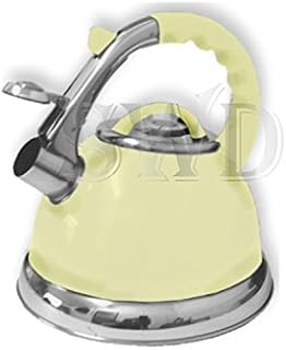 3.5L Steel Matt Cream Whistling Kettle for Boat Hob Gas Electric