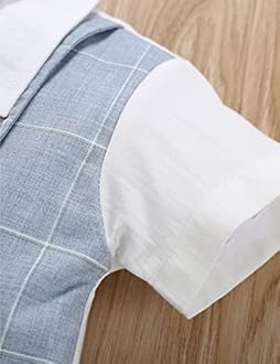 HMD Baby Boy Gentleman White Shirt Waistcoat Bowtie Tuxedo Onesie Jumpsuit Overall Romper