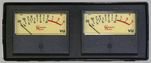 Coleman Audio MBP2 Stereo Desktop Dual VU Meter for Balanced XLR Audio
