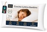 DREAM HAVEN Cuscino culla 40x60cm Cuscino Traspirante Antiacaro 100% Cotone