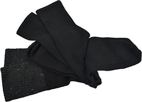 Hue Womens 2Pack mini rugged boot socks One Size Black