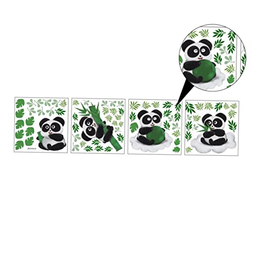 1 Pieza Calcomanía de Pared de Panda PVC para Decoración Infantil Adhesivo Extraíble de Animales Cartoon para Habitaciones