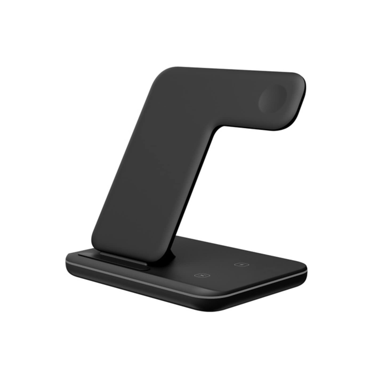 Cargador Inalambrico, 3 en 1 Soporte de Cargador inalámbrico 15W Qi estación de Carga rápida for Reloj Auricular for teléfono(Nero)