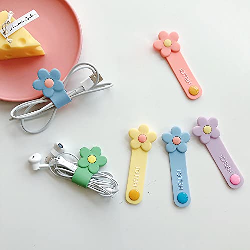 Enrolador de Silicone Portátil Bonito Cabo de Dados Organizador de Fios Hub Braçadeiras de Cabo de F