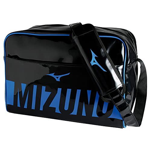  Mizuno Borsa Enamel lucida Judo Medium, sport e tempo libero (Nero/Blu)
