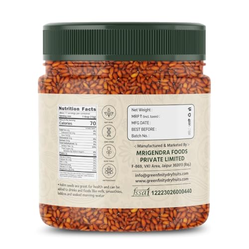 Image of GreenFinity Halim Seeds - 400g | Aliv Seeds | Halim Seeds for Eating | Immunity Booster Superfood | Garden Cress Seeds.