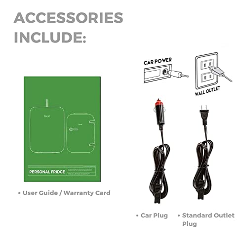 Caynel Mini Fridge Portable Thermoelectric 4 Liter Cooler And Warmer For Skincare, Eco Friendly Beauty Fridge For Foods,Medications, Cosmetics, Breast Milk, Medications Home And Travel #TOP7